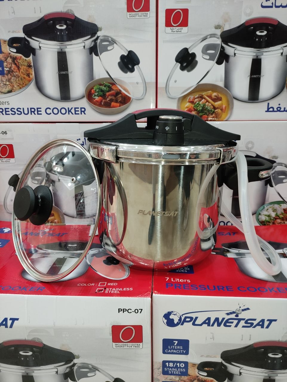 كوكوط ضغط بلانيت سات PLANETSAT – ستانلس ستيل 18/10 😍 تخفيضات بمناسبة نوفمبر 😍 وش راكي تسناي باه تكوموندي التوصيل متوفر والدفع عند الاستلام